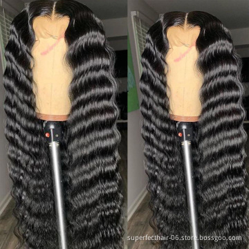 New Arrival 100% Brazilian 12 inch-30 inch Human Hair Wig Transparent lace wig,Loose Deep Cuticle Aligned Lace Front Wig